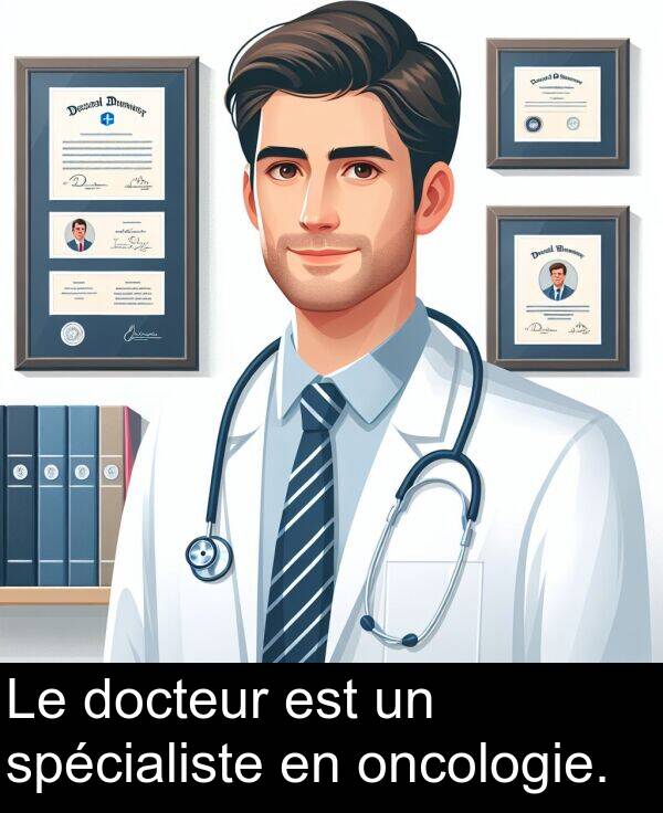 spécialiste: Le docteur est un spécialiste en oncologie.