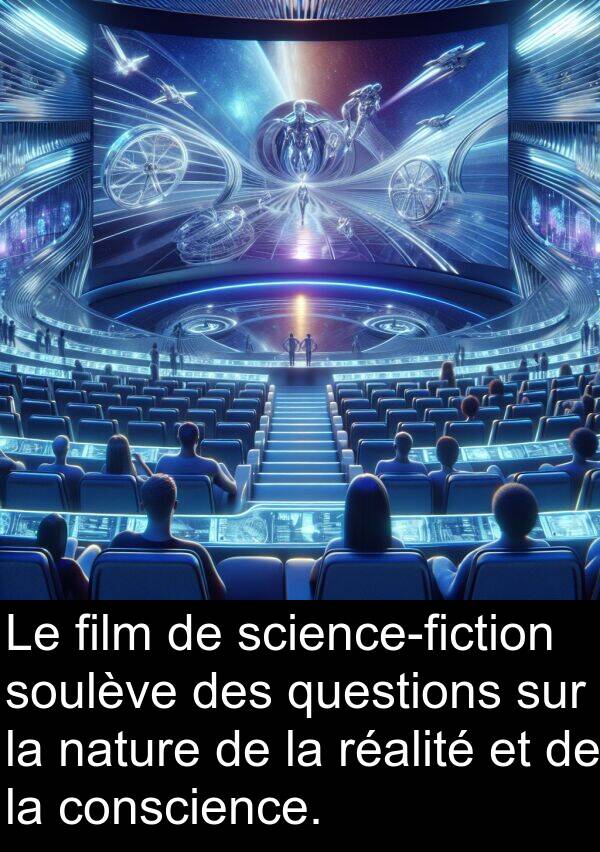 film: Le film de science-fiction soulève des questions sur la nature de la réalité et de la conscience.