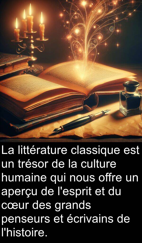 aperçu: La littérature classique est un trésor de la culture humaine qui nous offre un aperçu de l'esprit et du cœur des grands penseurs et écrivains de l'histoire.