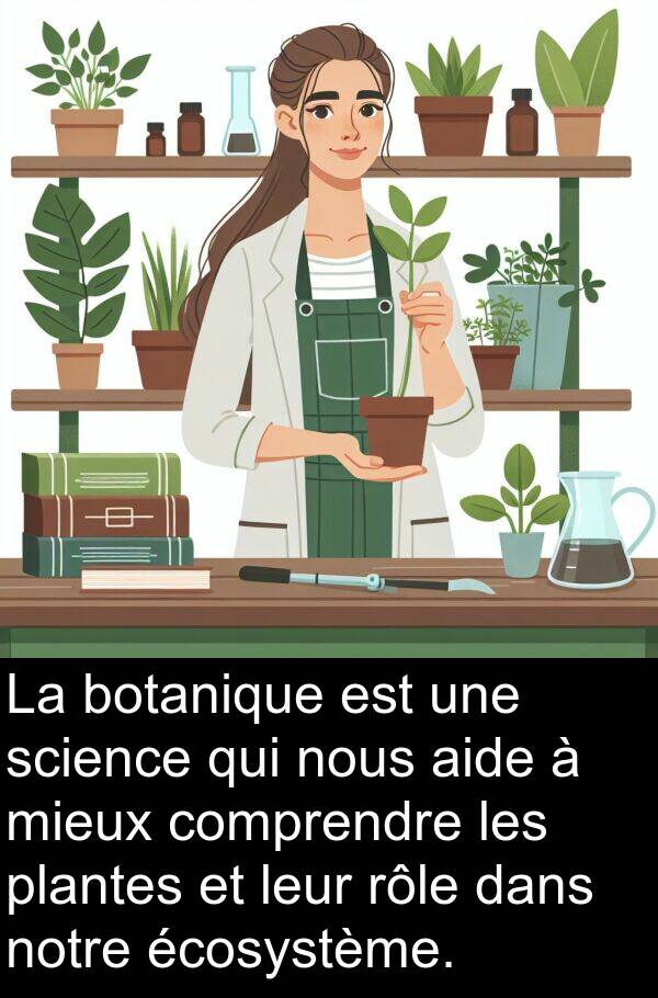 science: La botanique est une science qui nous aide à mieux comprendre les plantes et leur rôle dans notre écosystème.