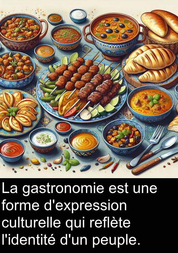 gastronomie: La gastronomie est une forme d'expression culturelle qui reflète l'identité d'un peuple.