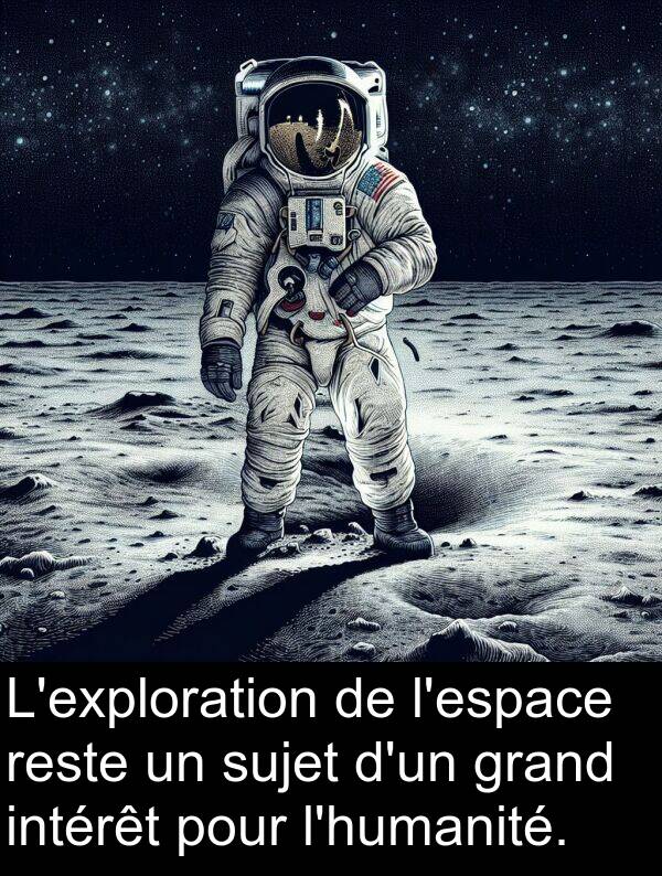 grand: L'exploration de l'espace reste un sujet d'un grand intérêt pour l'humanité.