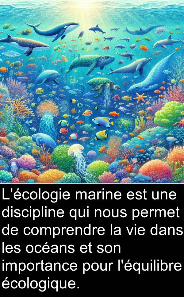 océans: L'écologie marine est une discipline qui nous permet de comprendre la vie dans les océans et son importance pour l'équilibre écologique.