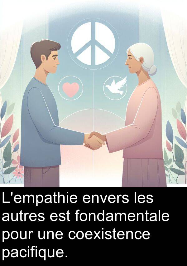 autres: L'empathie envers les autres est fondamentale pour une coexistence pacifique.