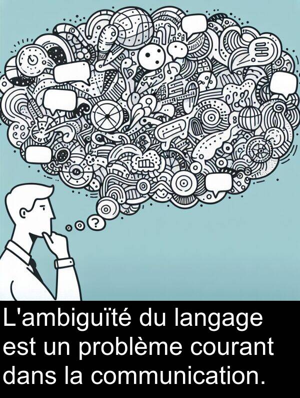 langage: L'ambiguïté du langage est un problème courant dans la communication.