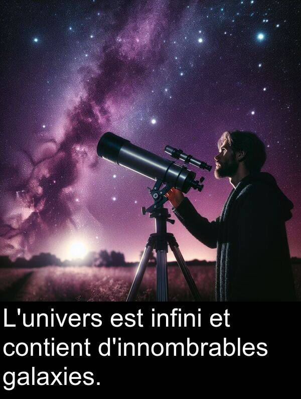 galaxies: L'univers est infini et contient d'innombrables galaxies.