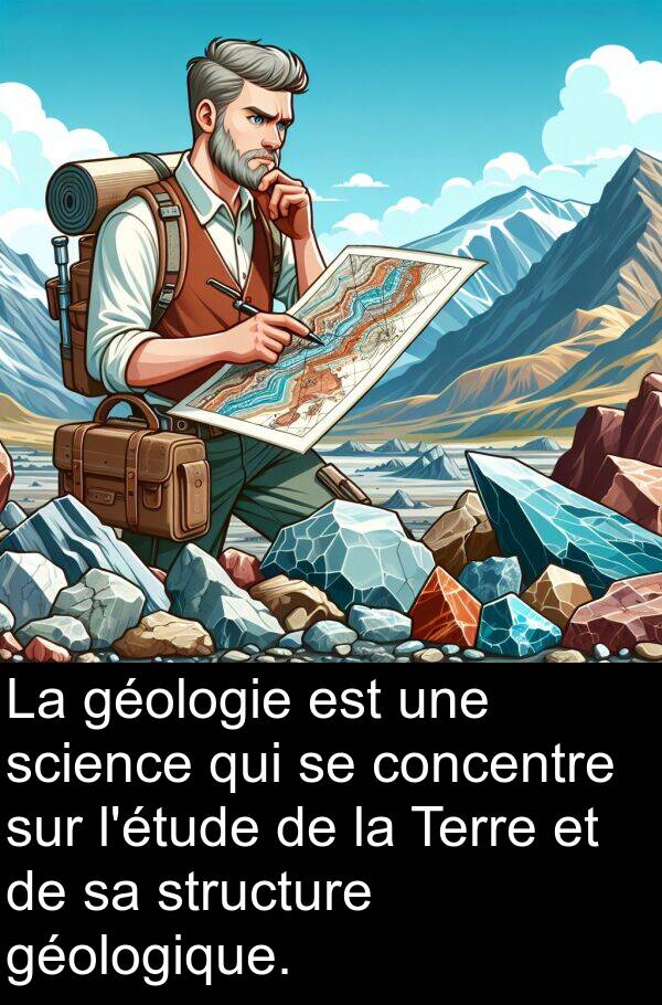 géologie: La géologie est une science qui se concentre sur l'étude de la Terre et de sa structure géologique.