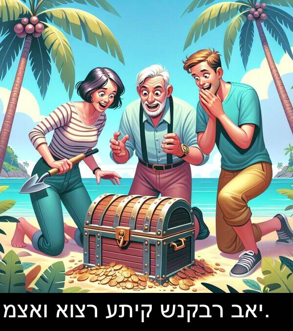 באי: מצאו אוצר עתיק שנקבר באי.