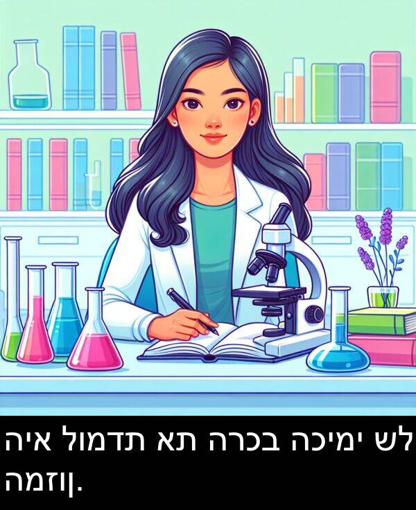 הכימי: היא לומדת את הרכב הכימי של המזון.