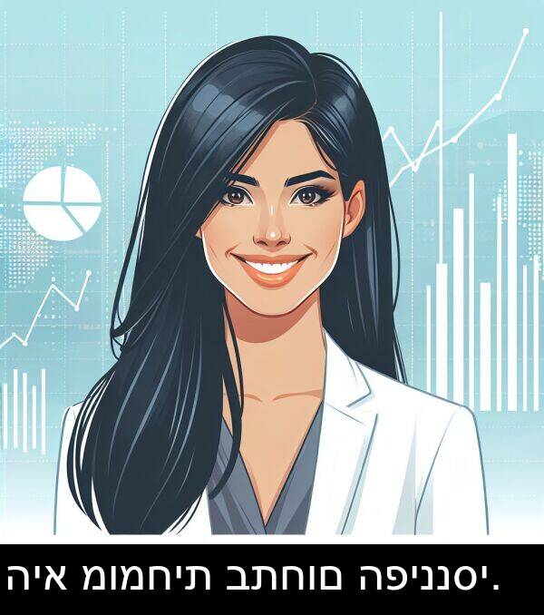 היא: היא מומחית בתחום הפיננסי.