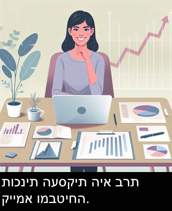 תוכנית: תוכנית העסקית היא ברת קיימא ומבטיחה.