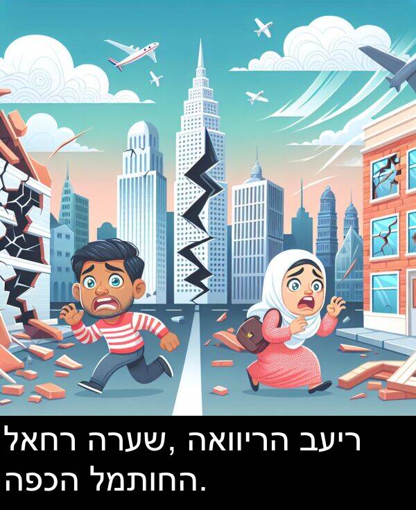 האווירה: לאחר הרעש, האווירה בעיר הפכה למתוחה.