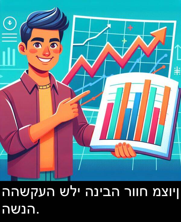 רווח: ההשקעה שלי הניבה רווח מצוין השנה.