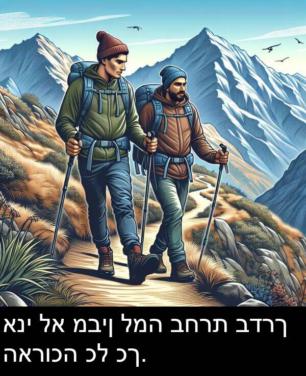 כך: אני לא מבין למה בחרת בדרך הארוכה כל כך.