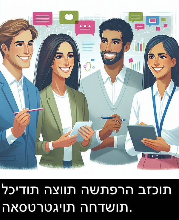 האסטרטגיות: לכידות הצוות השתפרה בזכות האסטרטגיות החדשות.