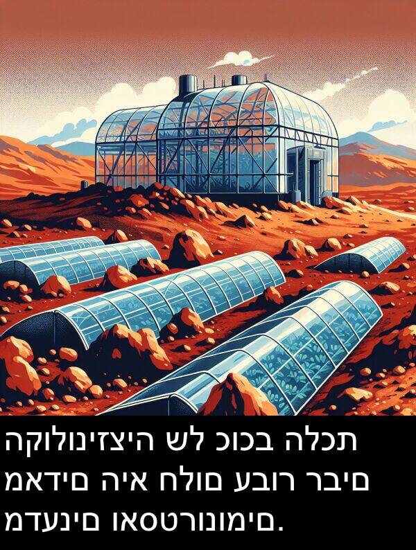 רבים: הקולוניזציה של כוכב הלכת מאדים היא חלום עבור רבים מדענים ואסטרונומים.