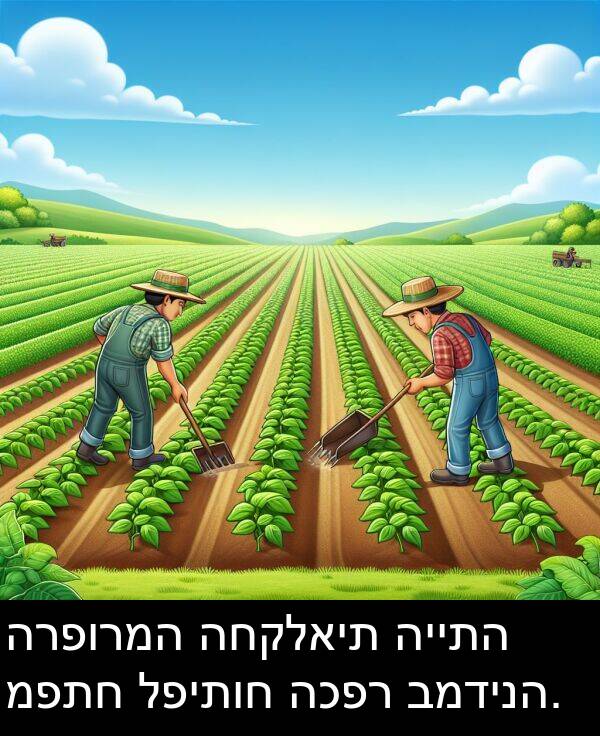 לפיתוח: הרפורמה החקלאית הייתה מפתח לפיתוח הכפר במדינה.