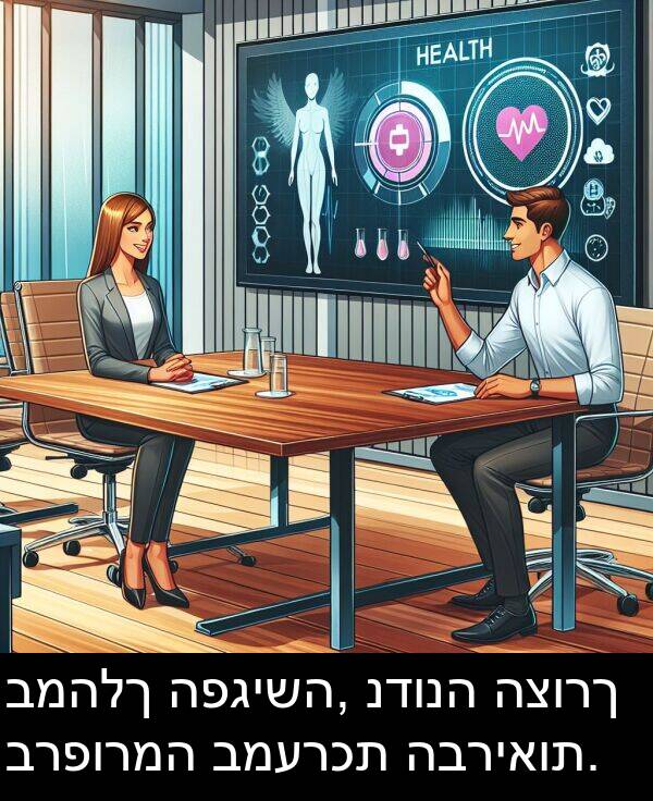 נדונה: במהלך הפגישה, נדונה הצורך ברפורמה במערכת הבריאות.