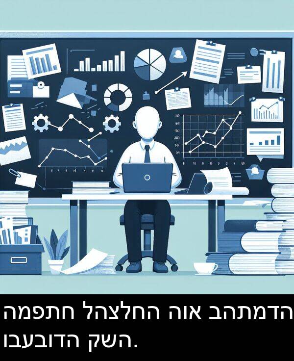 ובעבודה: המפתח להצלחה הוא בהתמדה ובעבודה קשה.