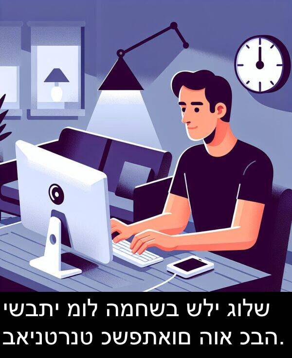 גולש: ישבתי מול המחשב שלי גולש באינטרנט כשפתאום הוא כבה.