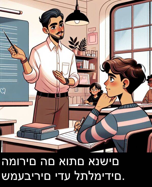 אותם: המורים הם אותם אנשים שמעבירים ידע לתלמידים.