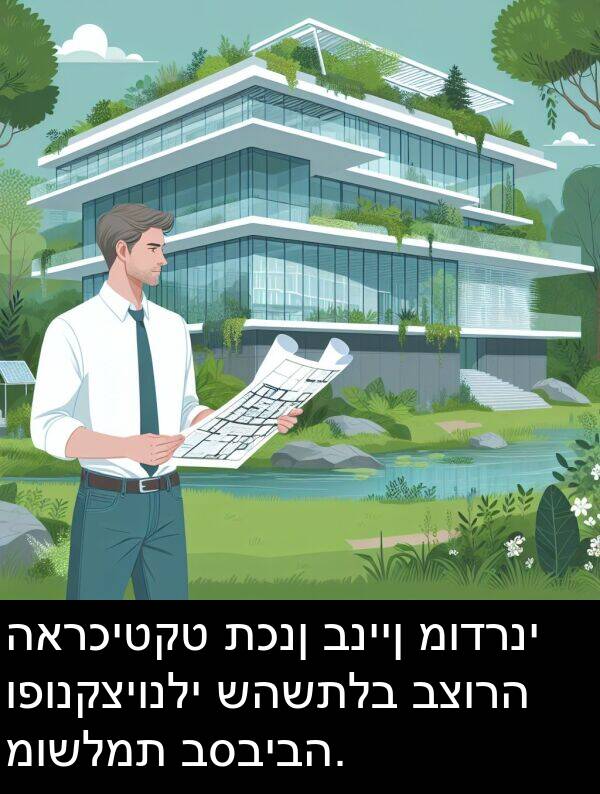 תכנן: הארכיטקט תכנן בניין מודרני ופונקציונלי שהשתלב בצורה מושלמת בסביבה.