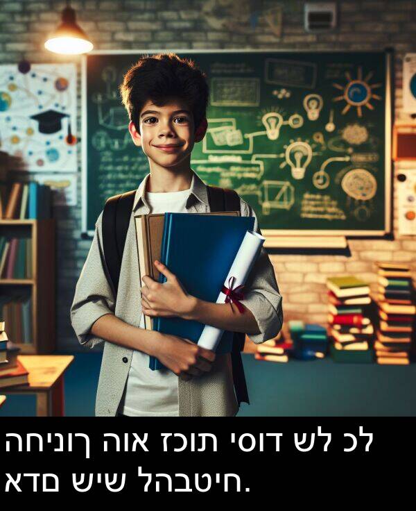 להבטיח: החינוך הוא זכות יסוד של כל אדם שיש להבטיח.