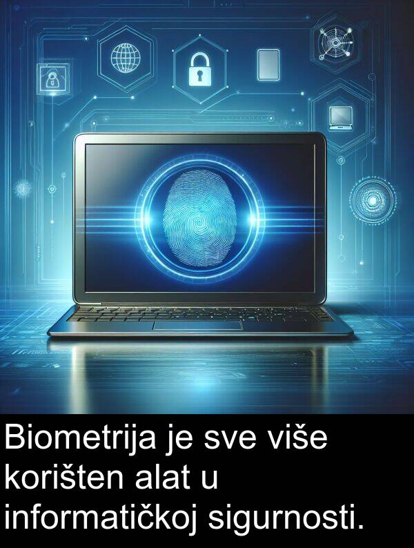 više: Biometrija je sve više korišten alat u informatičkoj sigurnosti.