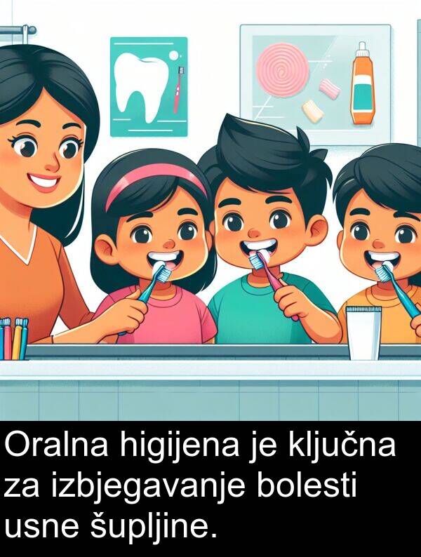 bolesti: Oralna higijena je ključna za izbjegavanje bolesti usne šupljine.