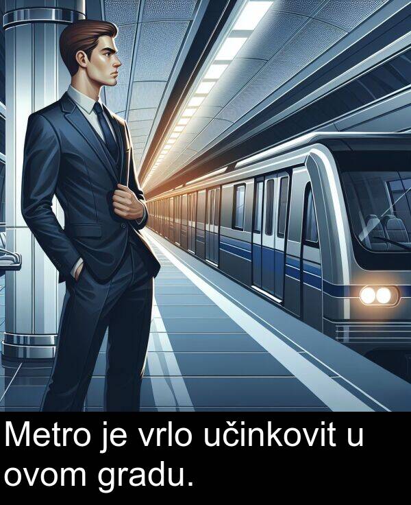 gradu: Metro je vrlo učinkovit u ovom gradu.