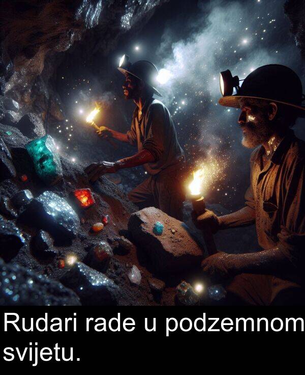 rade: Rudari rade u podzemnom svijetu.