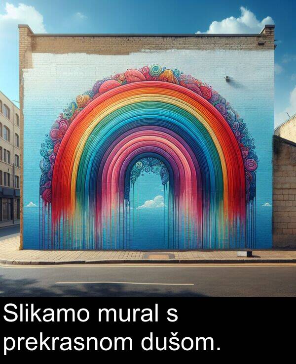 mural: Slikamo mural s prekrasnom dušom.