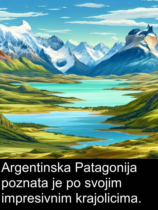 impresivnim: Argentinska Patagonija poznata je po svojim impresivnim krajolicima.