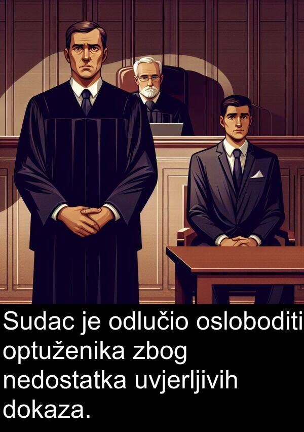 odlučio: Sudac je odlučio osloboditi optuženika zbog nedostatka uvjerljivih dokaza.