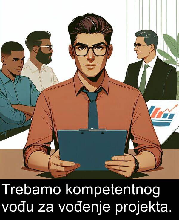 projekta: Trebamo kompetentnog vođu za vođenje projekta.