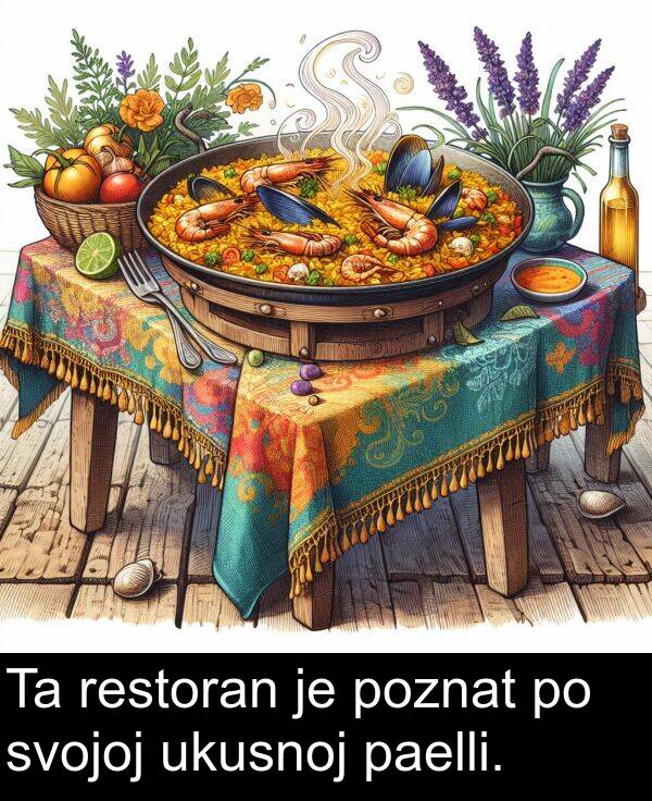 paelli: Ta restoran je poznat po svojoj ukusnoj paelli.