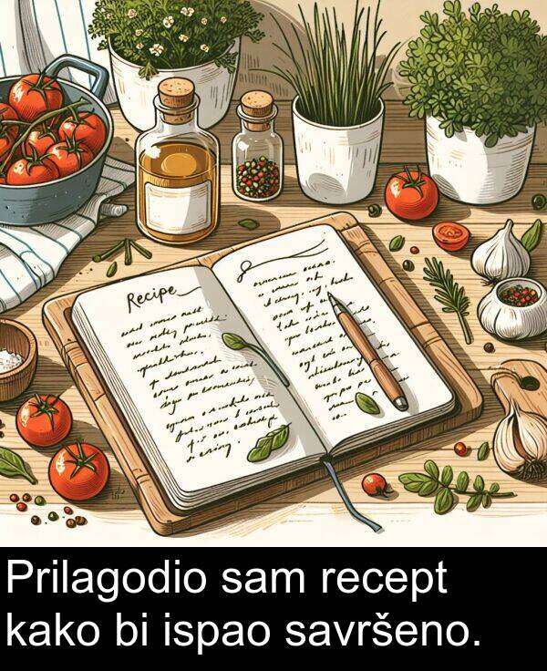 recept: Prilagodio sam recept kako bi ispao savršeno.