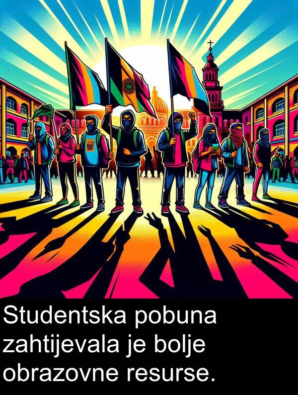 bolje: Studentska pobuna zahtijevala je bolje obrazovne resurse.