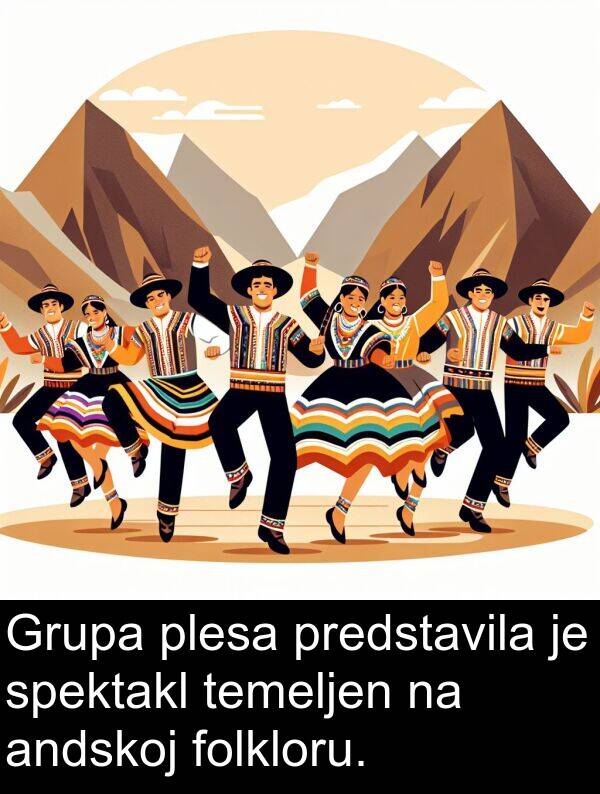 temeljen: Grupa plesa predstavila je spektakl temeljen na andskoj folkloru.