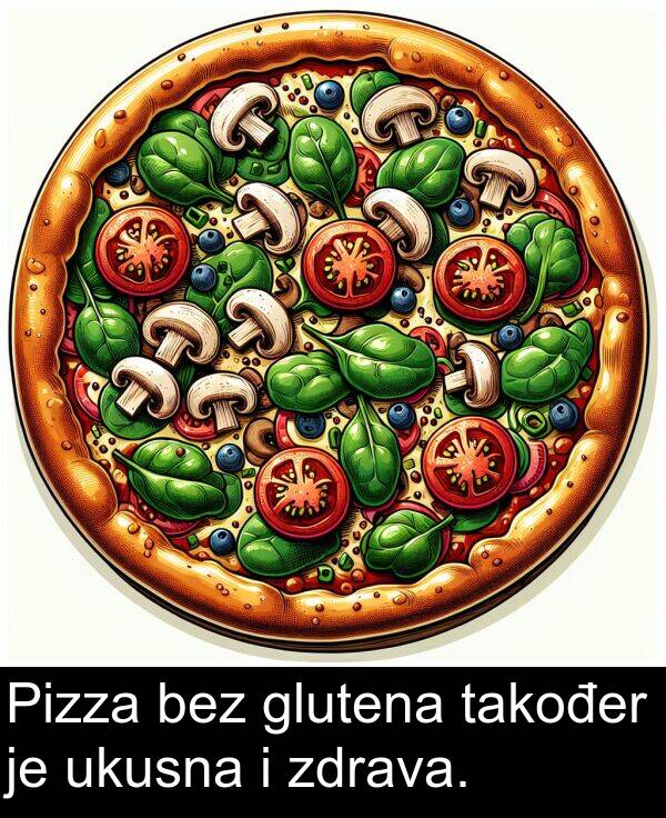 bez: Pizza bez glutena također je ukusna i zdrava.