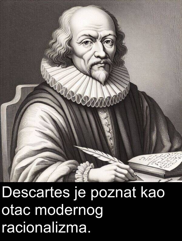 racionalizma: Descartes je poznat kao otac modernog racionalizma.