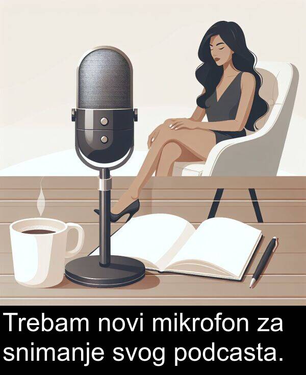 mikrofon: Trebam novi mikrofon za snimanje svog podcasta.