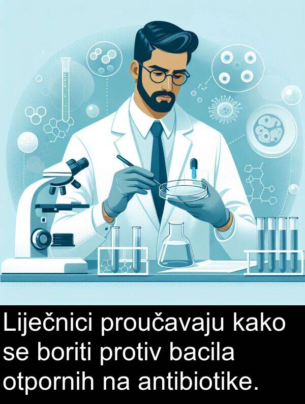 bacila: Liječnici proučavaju kako se boriti protiv bacila otpornih na antibiotike.