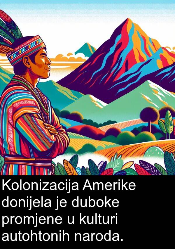 naroda: Kolonizacija Amerike donijela je duboke promjene u kulturi autohtonih naroda.