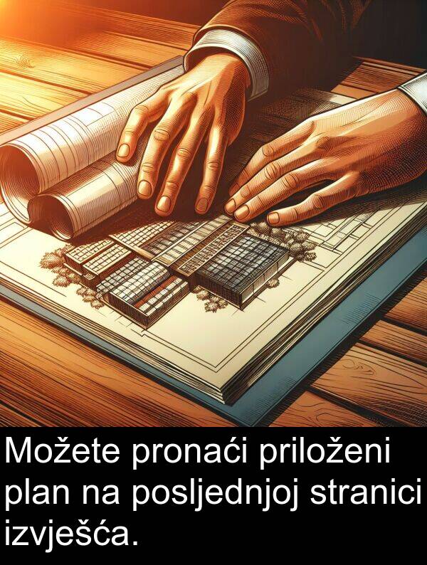 pronaći: Možete pronaći priloženi plan na posljednjoj stranici izvješća.