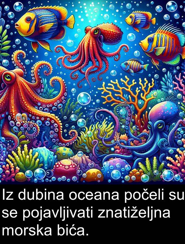 oceana: Iz dubina oceana počeli su se pojavljivati znatiželjna morska bića.