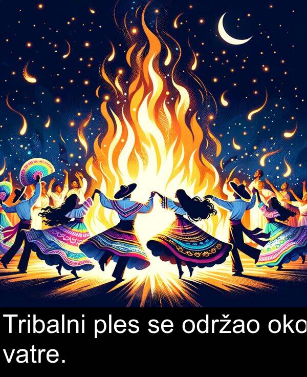 vatre: Tribalni ples se održao oko vatre.