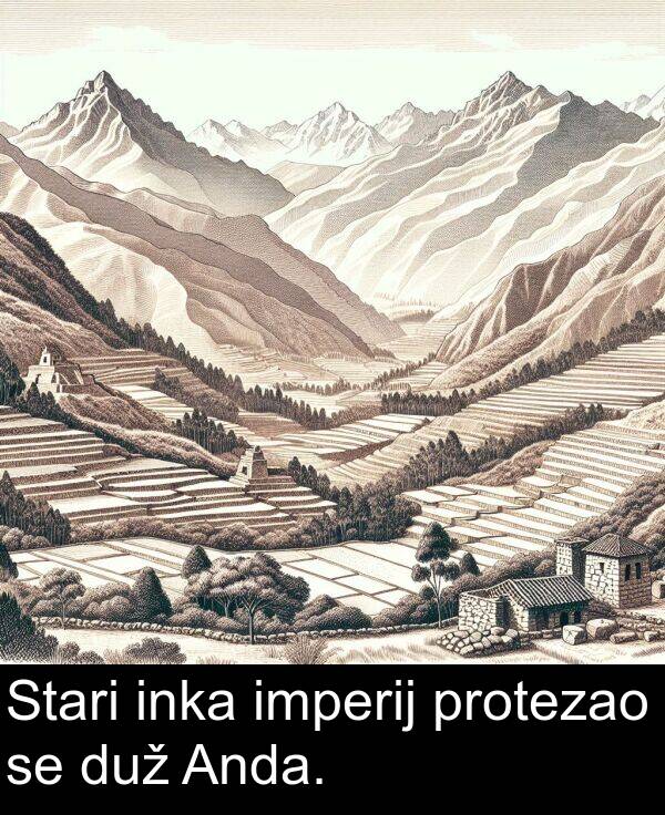 inka: Stari inka imperij protezao se duž Anda.