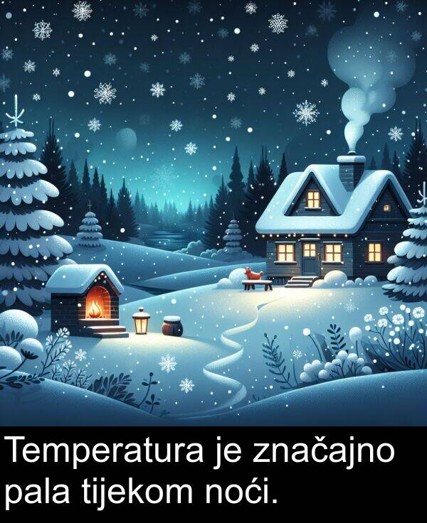 pala: Temperatura je značajno pala tijekom noći.