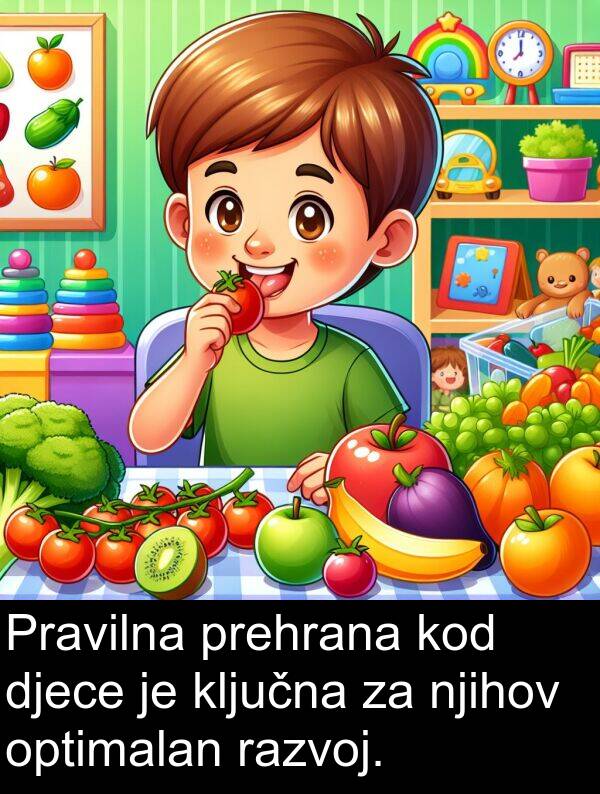 razvoj: Pravilna prehrana kod djece je ključna za njihov optimalan razvoj.